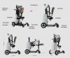 New Design Aluminum lightweight foldable electric standing power wheelchairs