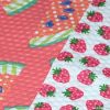New trendy, fruit printed seersucker fabric for children