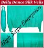 Belly Dance Costume Pure Silk Veils 5mm / Scraves size 45x108 inches 