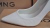 2013 spring small pointed toe stiletto plain ol single shoes white she