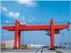 A model double girder hook gantry crane