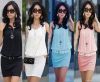 2013 Summer Women's Mini Dress Crew Neck Chiffon Sleeveless Causal Tun