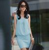 2013 Summer Women's Mini Dress Crew Neck Chiffon Sleeveless Causal Tun