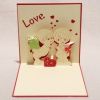 Love and valentine 3d pop up greeting card