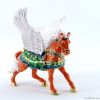 2013 new design decorative vivid flying horse metal jewelry box