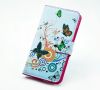  luxury For Samsung Galaxy S4 SIV flower floral card wallet case cover