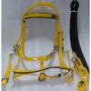 Genuine PVC horse status riding bridle with rust proof steel fittings yellow