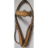 Genuine imported quality leather horse western Headstall tan