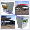 21.5&quot; gas/petrol/filling station pump lcd advertising screen, outdoor digital signage, petrol pump double enclosure lcd display