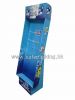 Corrugated paper fruit candy floor display stand with tiers