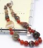 agate natural stone necklace