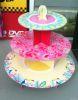 Customized cheap cardboard cake stand for retail shop