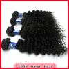 Free Shipping Unprocessed Deep curly hair weave Brazilian virgin hair extensions Brazilian virgin Remy Hair Human Queen Hair