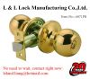 Tubular knob lock with 3 brass Yale keys lock system