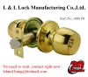Tubular knob lock with 3 brass Yale keys lock system