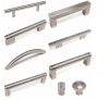 Stainless steel refrigerator door handle for home appliance
