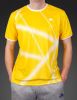 Men's Sports T-shirt | Printed Yellow Round Neck Tee Shirt