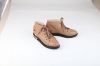 Newest women flat 3 color orange/chestnut/black genuine leather martin short boots