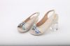Cool summer peep-toe bowtie wedges 3 colors genuine leather fashion women sandals
