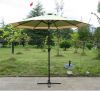 New 9ft Aluminum outdoor patio market umbrella w/crank & titl