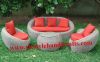 Rattan Round chair with water resistant cushion