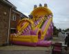 Hot commercial inflatable slide with jungle world theme on sale