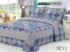 Patchwork Polyester Bedding Sets Patchwork 100%Cotton Quilt Bed Setting 3PCS & 4PCS