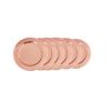 Copper Charger Plate 6 Pack 13 Inch Rose Gold Charger With Hammered Rim Copper C