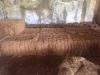 Baled coconut fiber