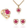 Classic gold plated jewelry sets