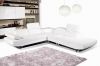 white leather sectional living room sofa 