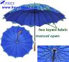27inch dual-layer golf straight umbrella for promotion