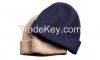 Plain black winter beanie cap/beanie hat