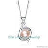 natural freshwater pearl silver necklace