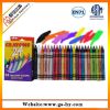 24 pcs wax crayons in a paper box, kids drawing set