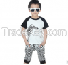 2014 lovely children's suit tshirt with printing