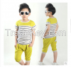 2014 lovely children's suit tshirt with printing