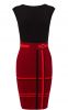 Noemie Women's Elastic Knitted Check Dress/Wholesale/OEM