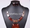 Red rectangle necklace jewelry wholesale necklace European MD-1411