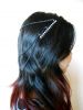 Layered Hair Chain Accessory, Bohemian Chic Diamond Crystal, Black Chain, Hairpiece, Hair Jewelry, Celebrity. JH1002