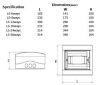 Plastic surface/flush mounting distribution box LS/LF