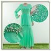 Elegant beading chiffon modern abaya muslim clothing 2014