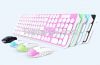 super slim coloful wireless keyboard mouse combo