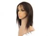   Indian remy hair front lace wig straight,10",12",14",16",18",20", natural black color  