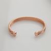 new China supplier wholesale brass cuff wrist band for pain relief power magnetic bracelet b13