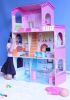 HT-DH005 modern wooden doll house wholesale in lovely home design 