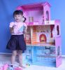 HT-DH005 modern wooden doll house wholesale in lovely home design 