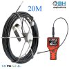 20 meters flexible cable pipeline inspection camera with take-up wheel 