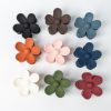 Cute Matte Big Hair Claws Plastic Hair Clips For Girls Women Flower Hair Clips