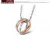 Ti steel couples necklace fashion jewelry